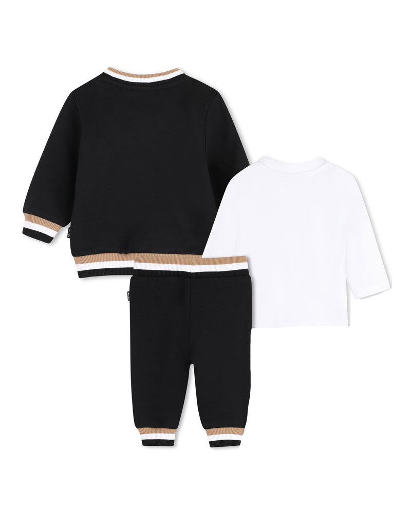 
  
    Boss
  
 Baby Boys Black Tracksuit Set
