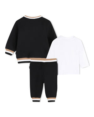
  
    Boss
  
 Baby Boys Black Tracksuit Set