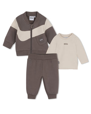 
  
    Boss
  
 Baby Boys Green Tracksuit Set