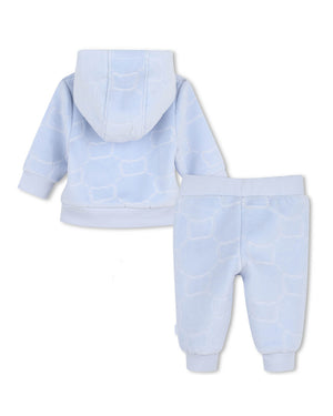 
  
    Boss
  
 Baby Boys Blue Velour Tracksuit Set