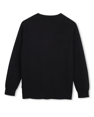 
  
    Boss
  
 Boys Black Knit Sweater