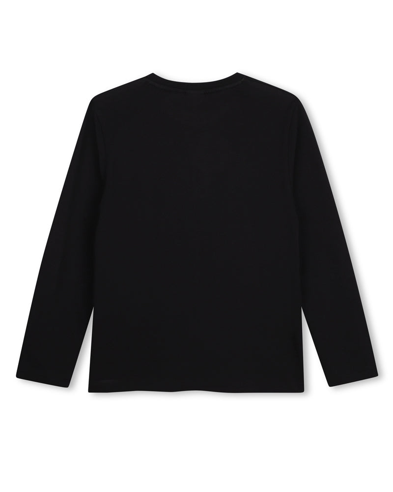 
  
    Boss
  
 Boys Black Graphic Top