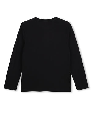 
  
    Boss
  
 Boys Black Graphic Top