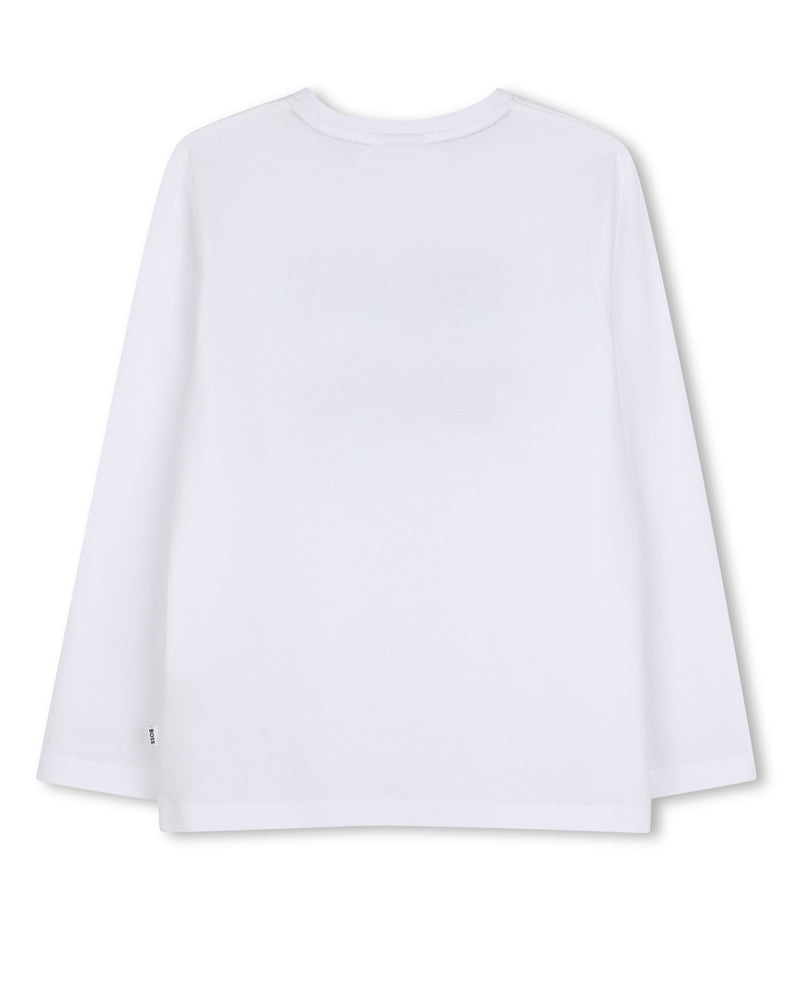 
  
    Boss
  
 Boys White Graphic Top