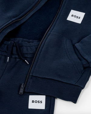 
  
    Boss
  
 Boys Navy Cotton Tracksuit