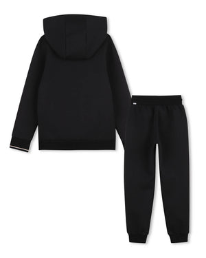 
  
    Boss
  
 Boys Black Cotton Tracksuit