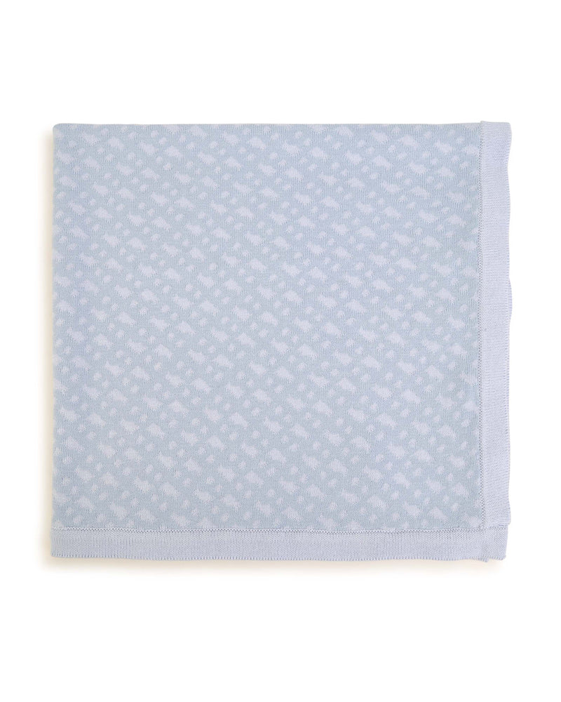 Hugo Boss Kids Baby Boys Blue Knit Blanket