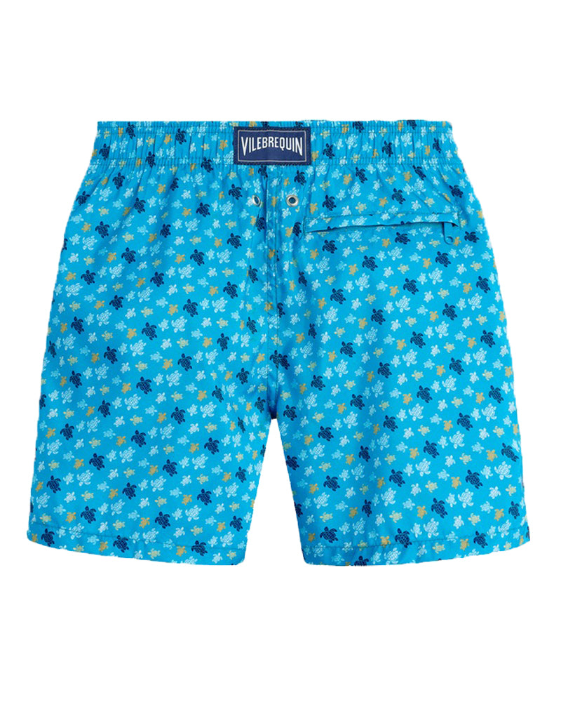 Boys Blue Mini Turtle Swim Shorts