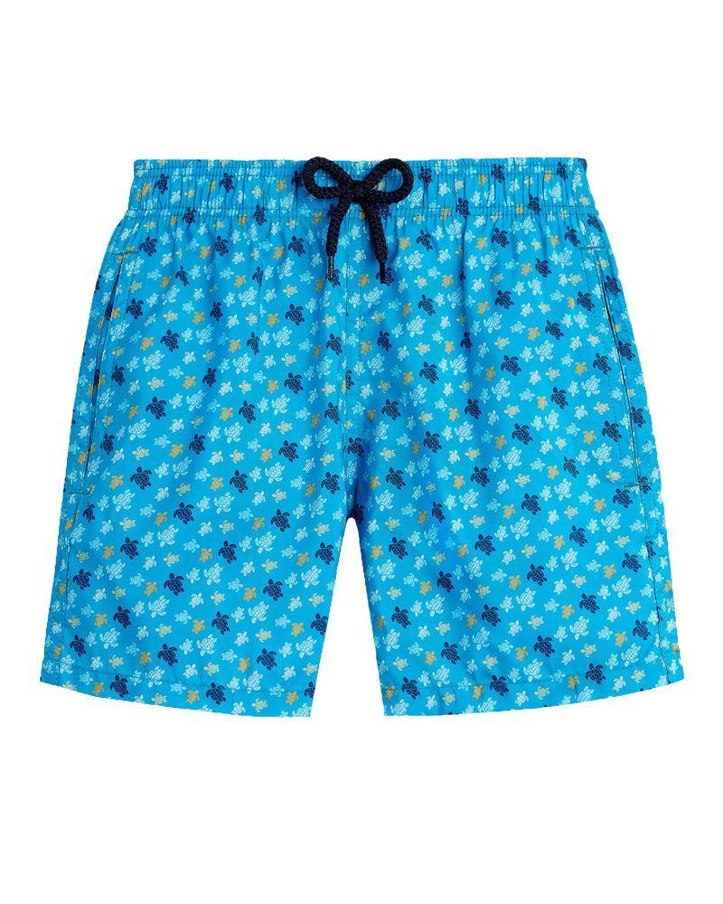 Boys Blue Mini Turtle Swim Shorts