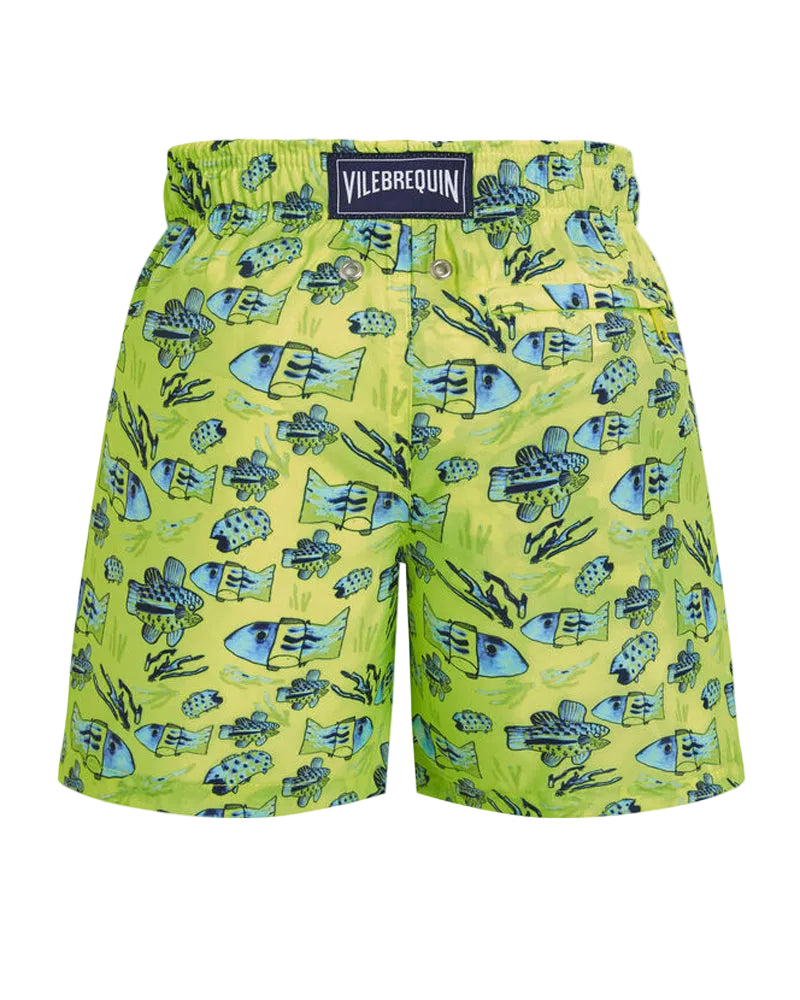 
  
    Vilebrequin
  
 Boys Yellow Fishes Drawing Swim Shorts