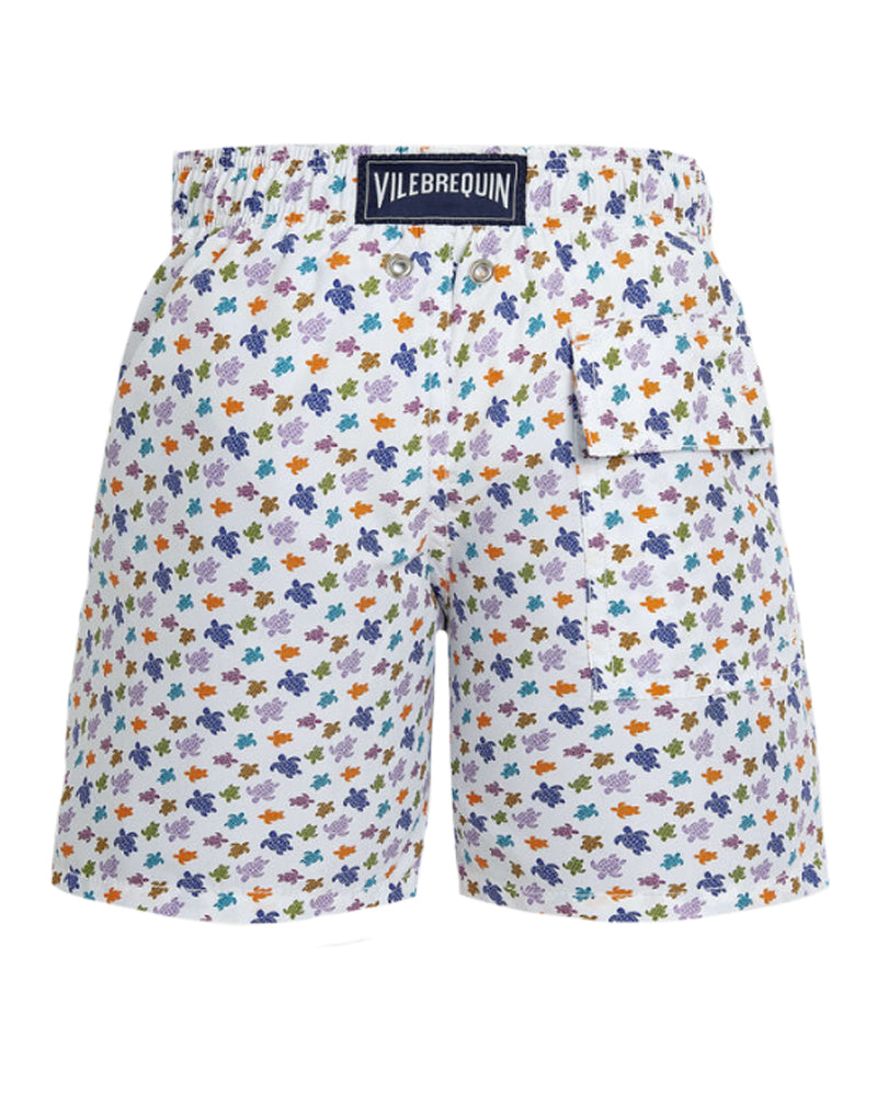 
  
    Vilebrequin
  
 Boys White Micro Turtle Swim Shorts