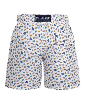 
  
    Vilebrequin
  
 Boys White Micro Turtle Swim Shorts