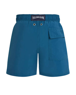 
  
    Vilebrequin
  
 Boys Blue Water Reactive Micro Turtle Swim Shorts