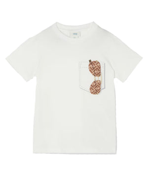 
  
    Fendi
  
 White FF Sunglasses T-Shirt