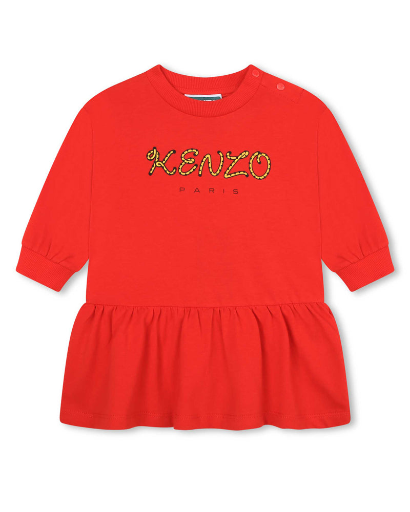 Baby Girls Red Logo Sweater Dress