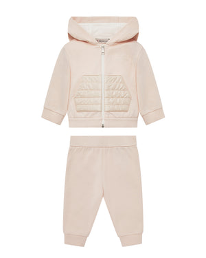 
  
    Moncler
  
    Enfant
  
 Baby Girls Pink Cotton Tracksuit