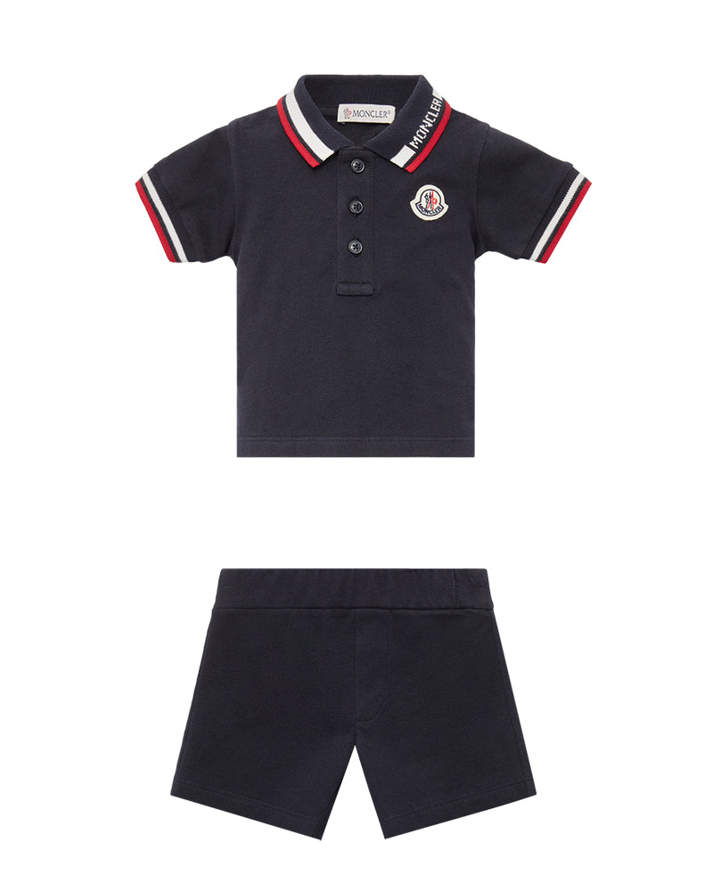 Baby Boys Navy Polo &amp; Short Set