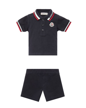 
  
    Moncler
  
    Enfant
  
 Baby Boys Navy Polo & Short Set