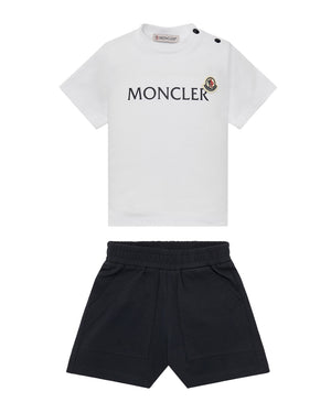 
  
    Moncler
  
    Enfant
  
 Baby Boys White T & Short Set
