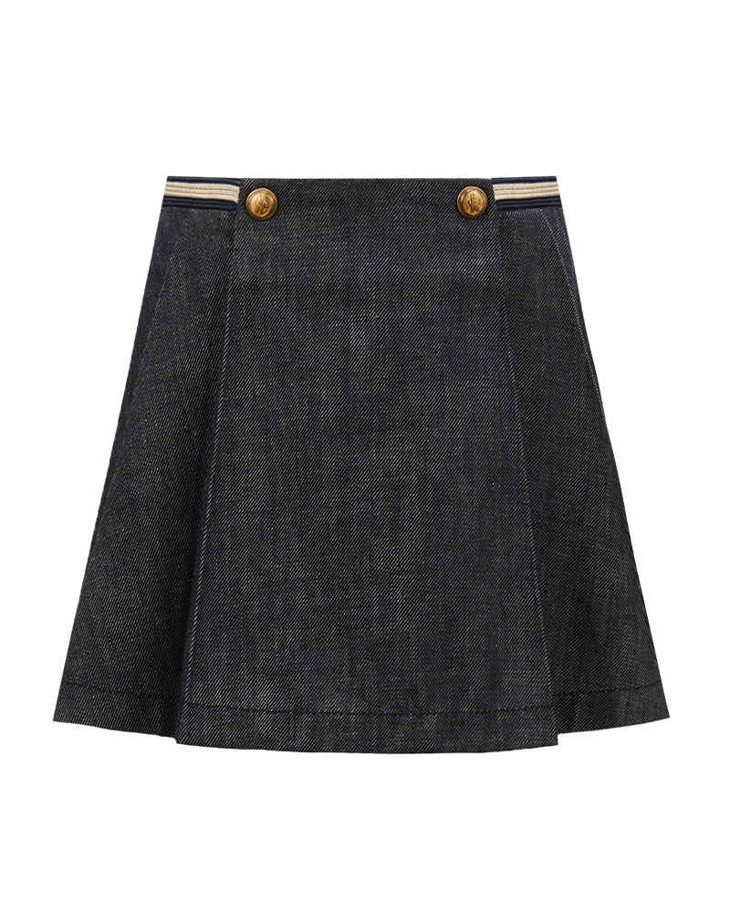 Girls Blue Denim Skirt