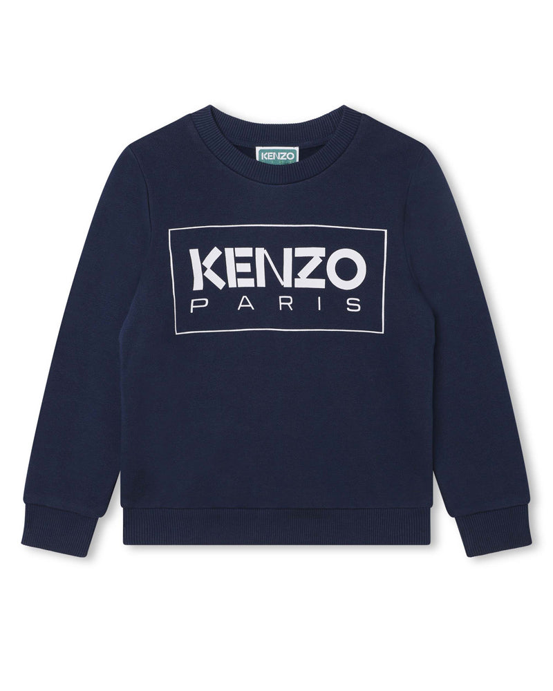 Boys Navy Logo Sweatshirt