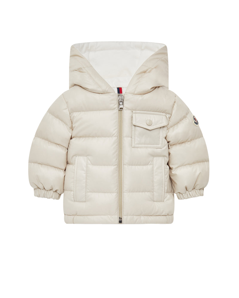 Baby Beige Mesles Down Jacket