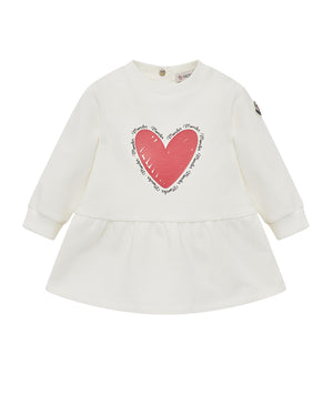 
  
    Moncler
  
    Enfant
  
 Baby Girls Ivory Heart Dress