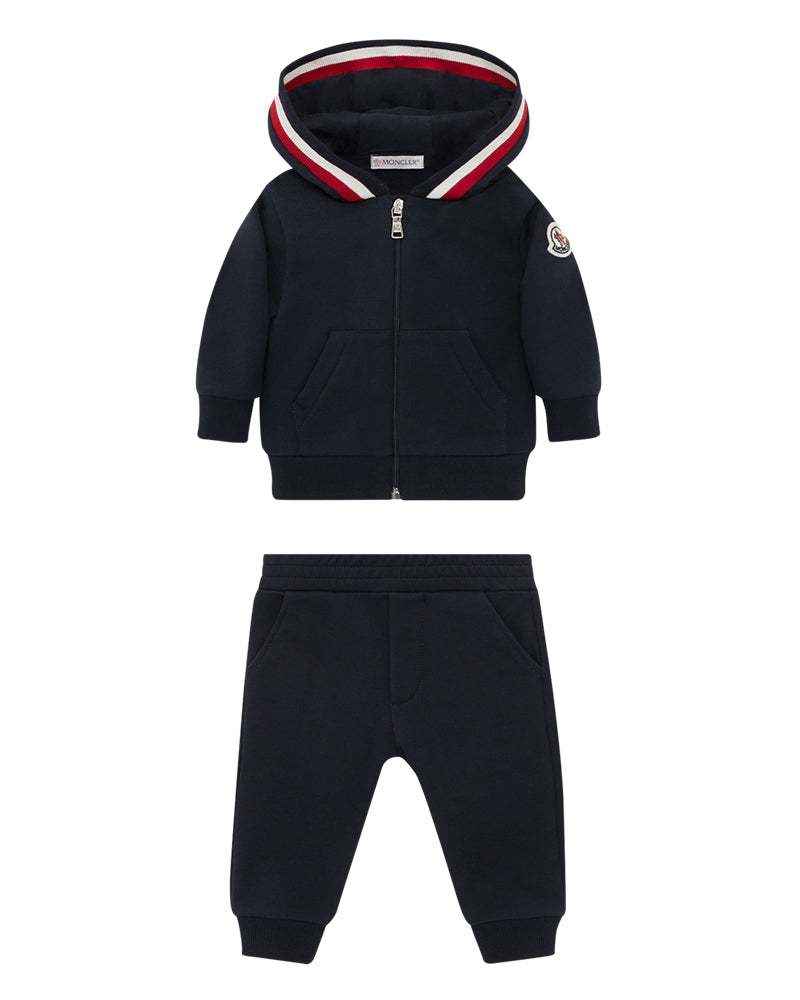 Baby Boys Navy Cotton Tracksuit