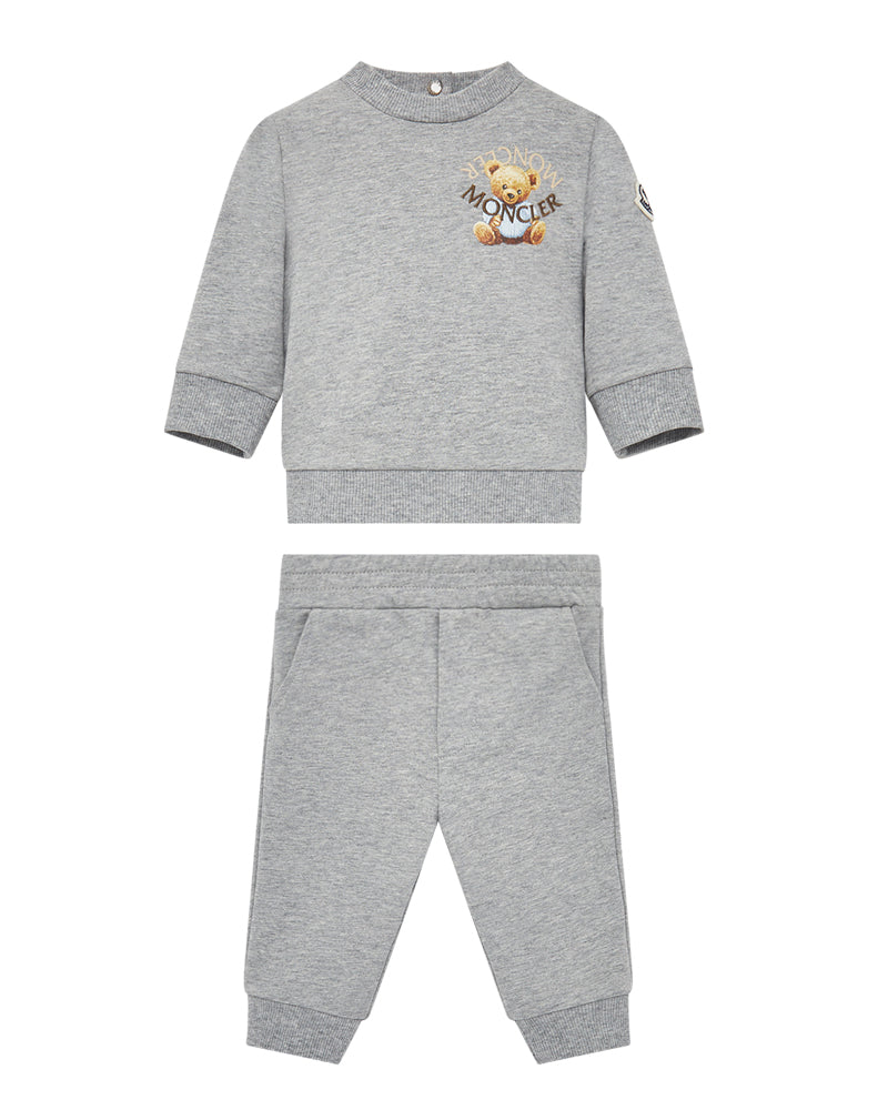 Baby Boys Grey Teddy Tracksuit