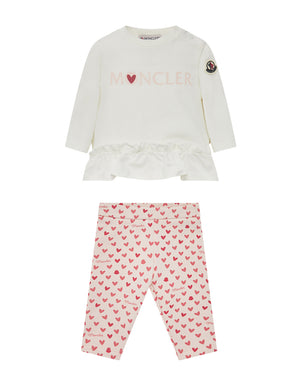 
  
    Moncler
  
    Enfant
  
 Baby Girls Pink Heart Legging Set