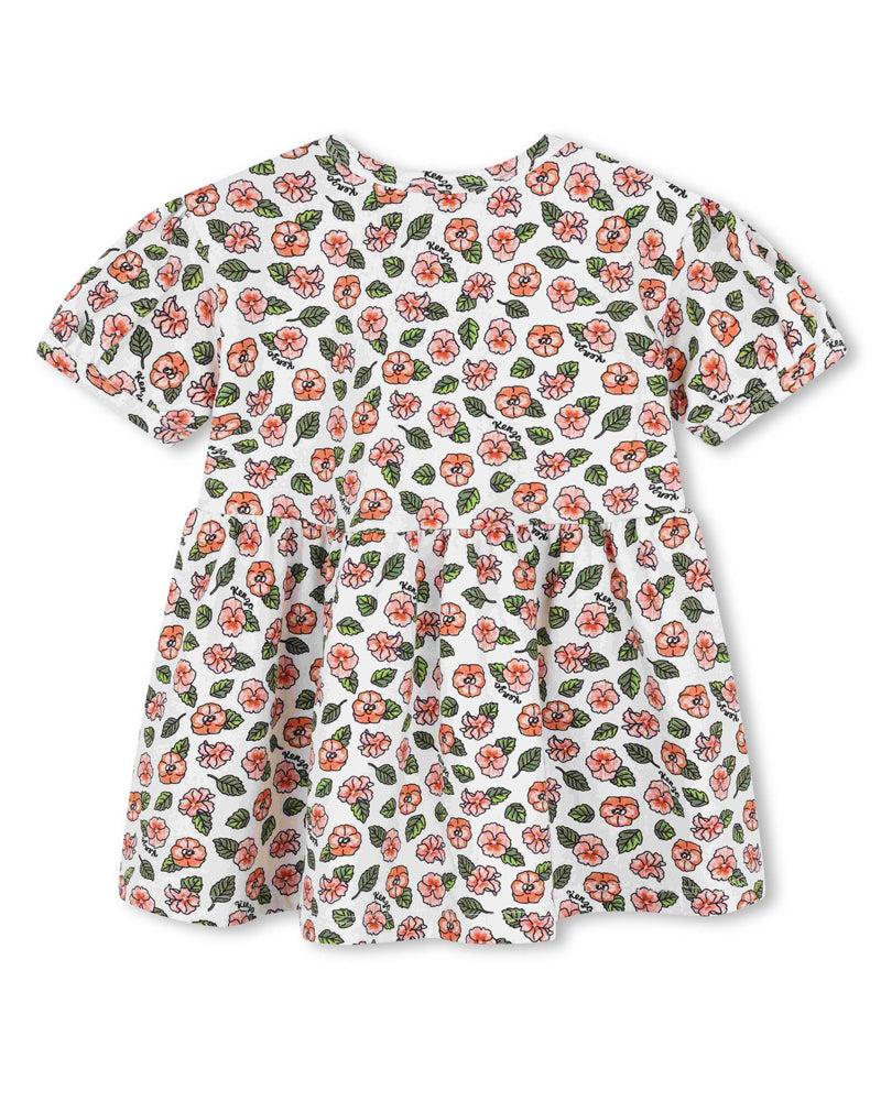 Baby Girls Ivory Multi/Print Flower Dress