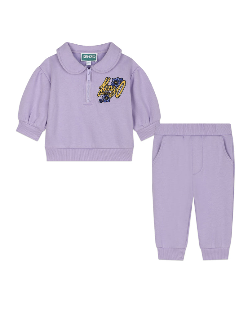 Baby Girls Lilac Tracksuit