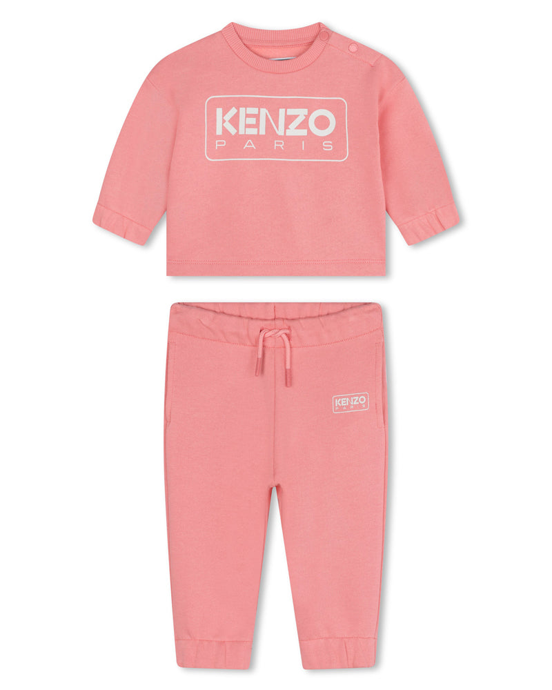 Baby Girls Pink Tracksuit