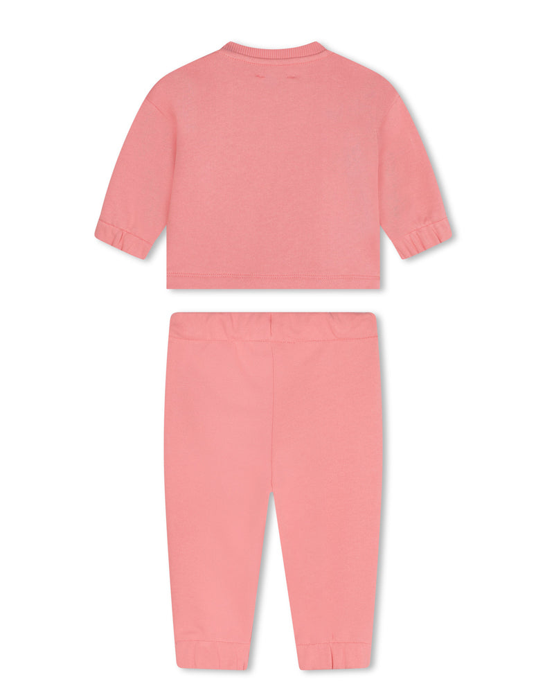 Baby Girls Pink Tracksuit