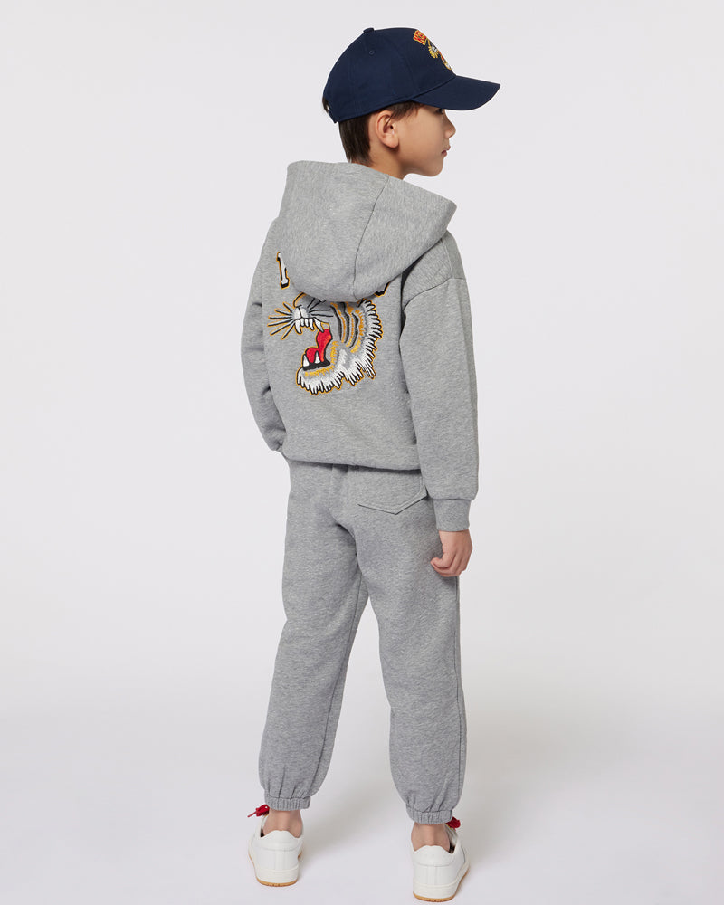 Boys Grey Tiger Tracksuit