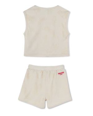 
  
    Kenzo
  
    Kids
  
 Girls Beige Terry Tank & Short Set