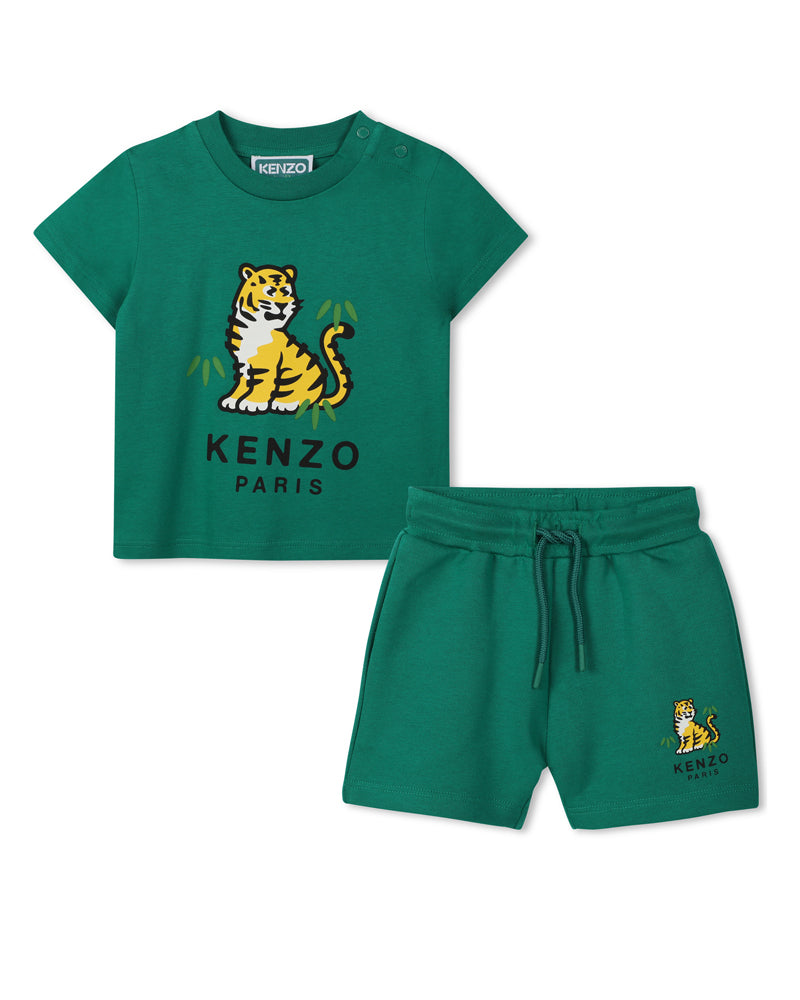 Baby Boys Green T &amp; Short Set