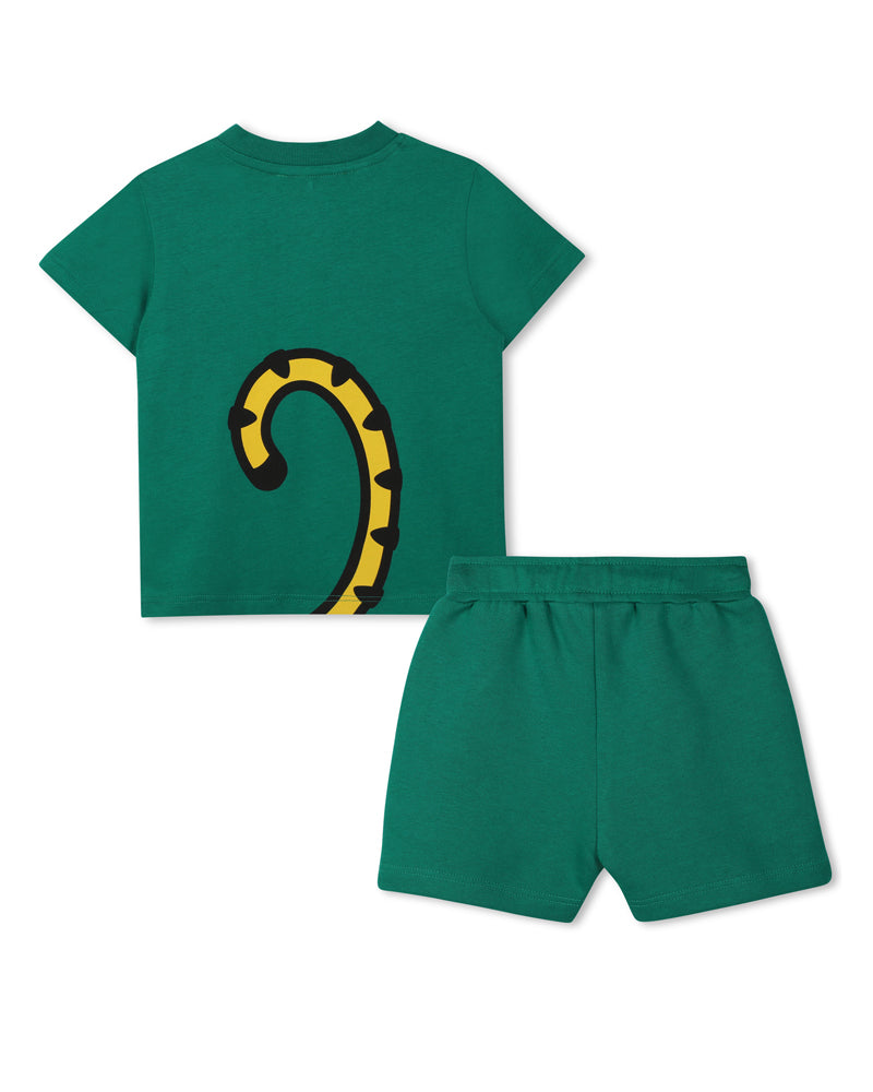 Baby Boys Green T &amp; Short Set