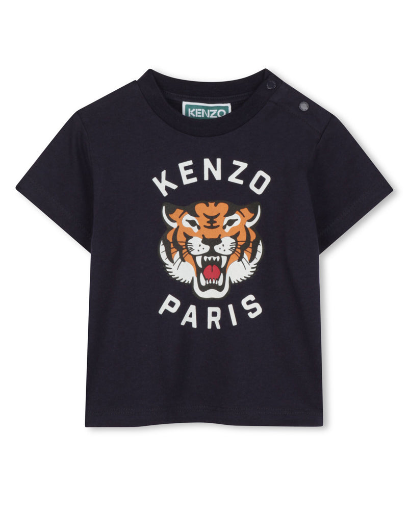 Baby Navy Tiger Logo T-Shirt