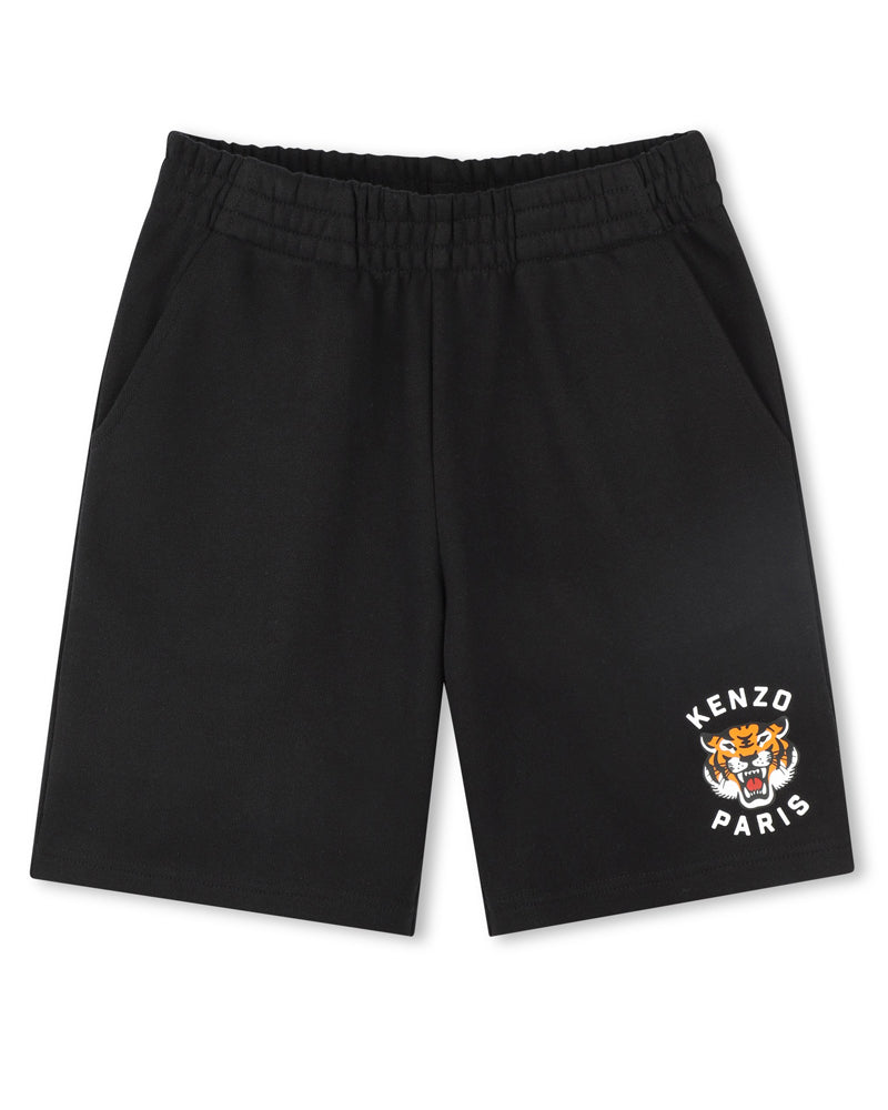 Boys Black Track Shorts