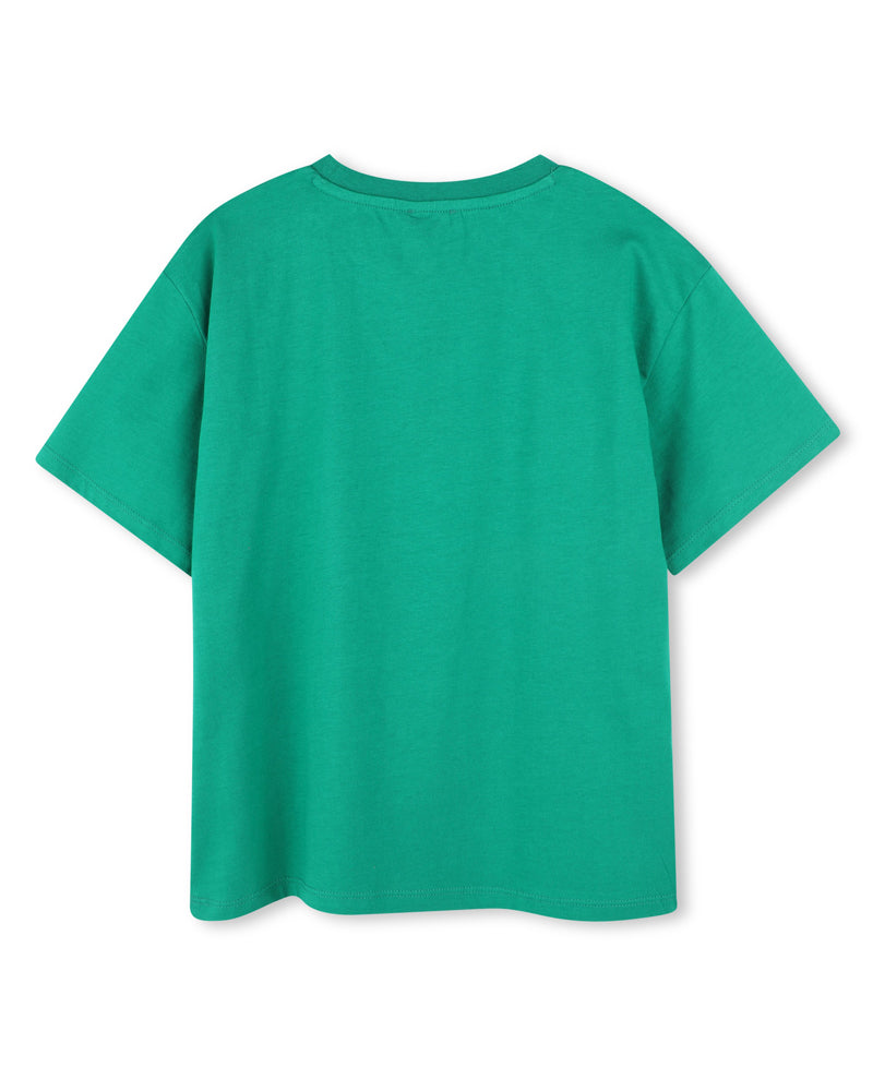 Boys Green Tiger Logo T-Shirt