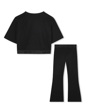 
  
    Kenzo
  
    Kids
  
 Girls Black Logo Top & Pant Set