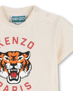
  
    Kenzo
  
    Kids
  
 Baby Boys Beige Tiger T-Shirt