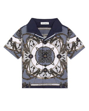 
  
    Dolce
  
    &
  
    Gabbana
  
 Baby Boys Cargo Print Poplin Shirt