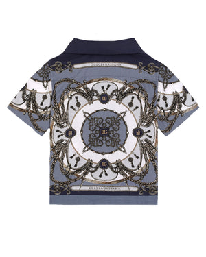 
  
    Dolce
  
    &
  
    Gabbana
  
 Baby Boys Cargo Print Poplin Shirt