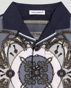 
  
    Dolce
  
    &
  
    Gabbana
  
 Baby Boys Cargo Print Poplin Shirt