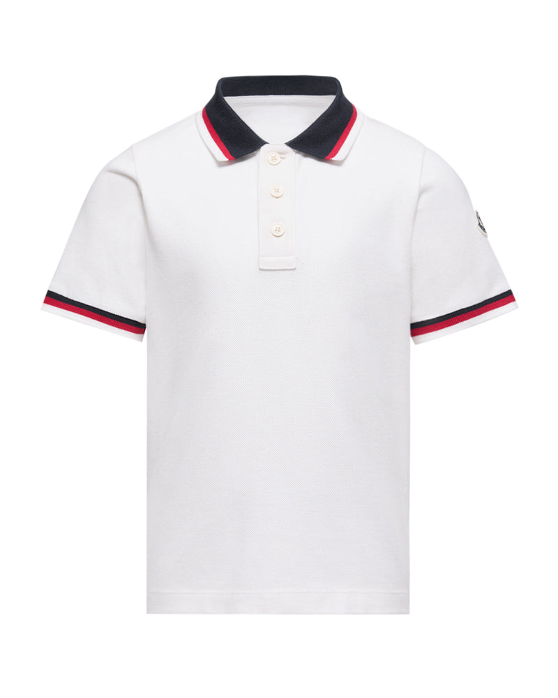 
  
    Moncler
  
    Enfant
  
 Boys White Cotton Polo
