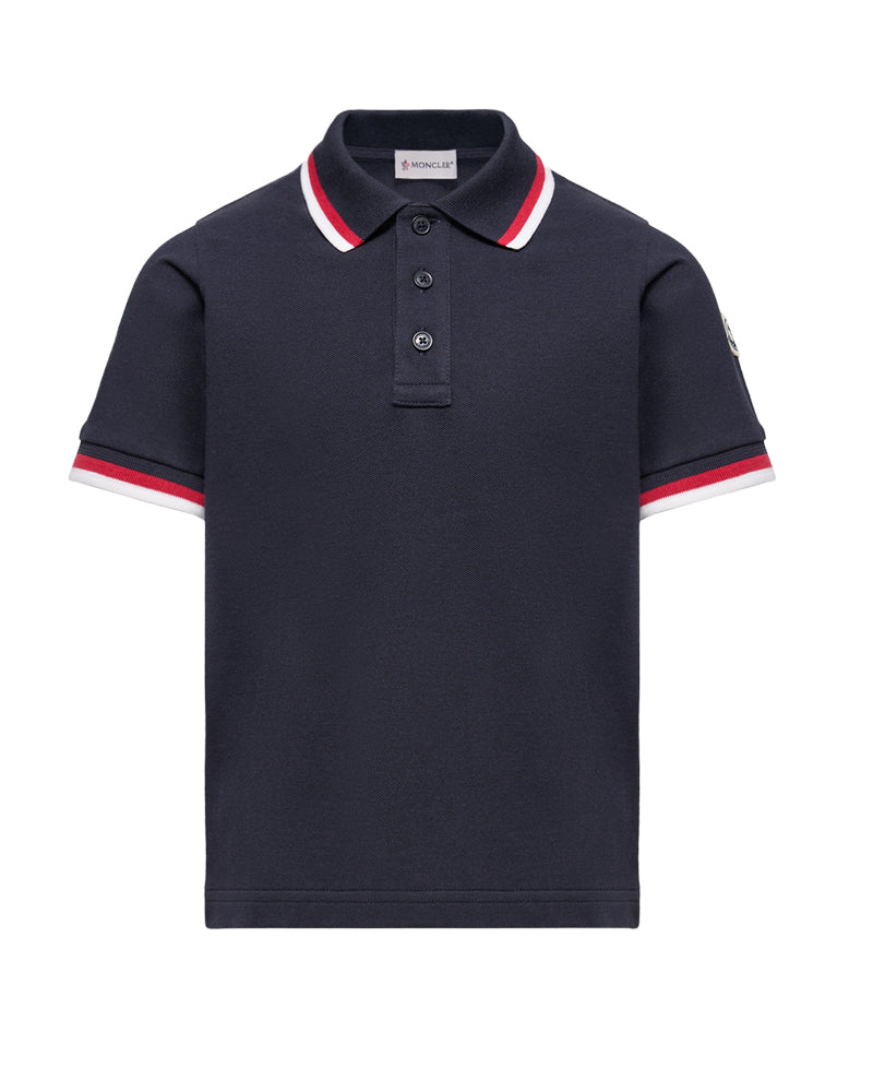 
  
    Moncler
  
    Enfant
  
 Boys Navy Cotton Polo