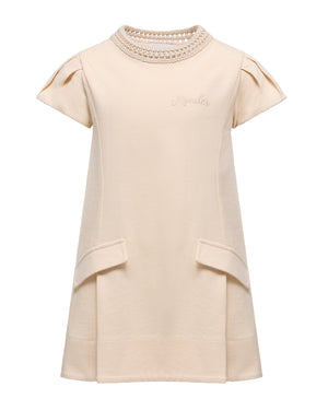 
  
    Moncler
  
    Enfant
  
 Girls Beige Logo Dress