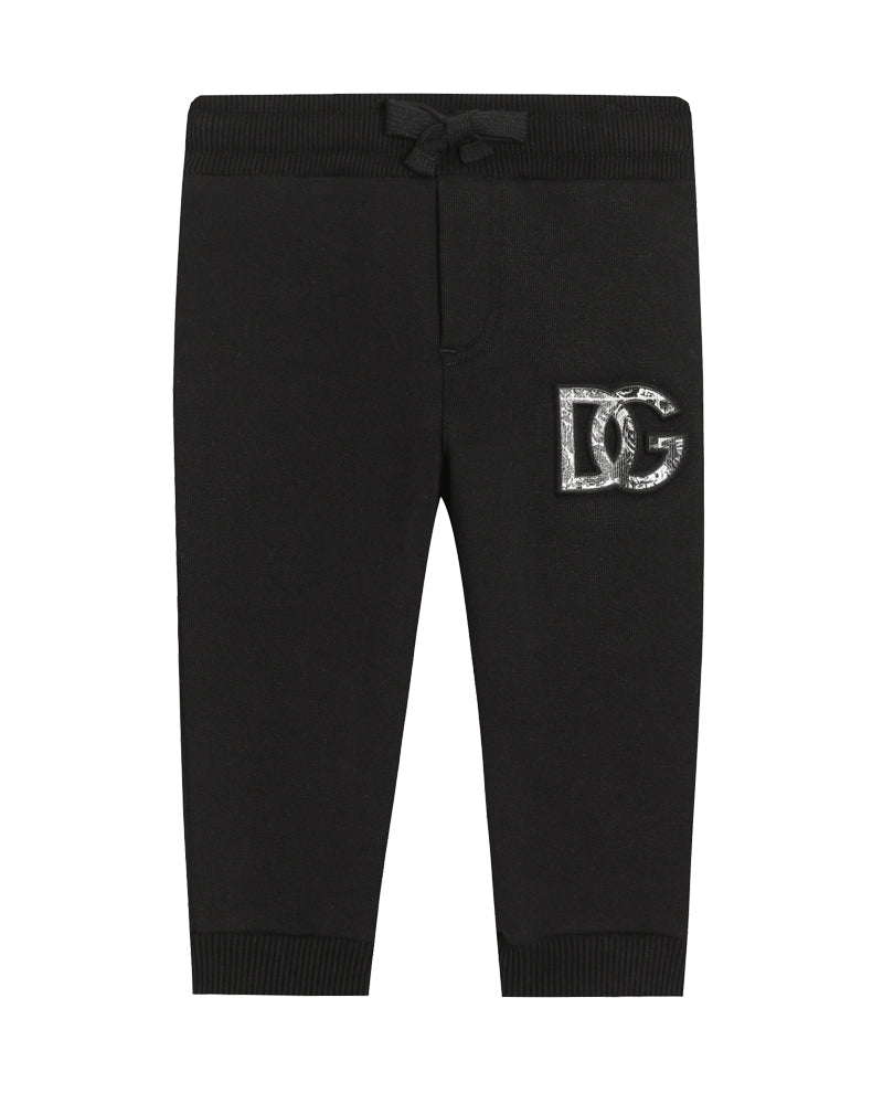 Dolce & Gabbana キッズパンツ 18-24M 86-92cm Dolce & Gabbana Baby Black Logo Track Pants